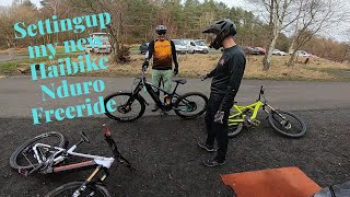 Haibike Nduro 8 Freeride setup and dialling in 2nd ride [upl. by Annoyed]