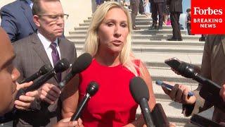 BREAKING NEWS Marjorie Taylor Greene Speaks To Reporters About Laura Loomer [upl. by Demmahom]