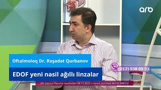 EDOF gözdaxili ağıllı linzalar  Oftalmoloq Dr Rəşadət Qurbanov [upl. by Voletta847]