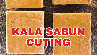 5kg kala sabun block cuting 5 किलो काला साबुन block cuting ashoksabunwala kalasabun [upl. by Macri970]