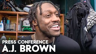 Eagles Press Conference AJ Brown and More  January 3 2024 [upl. by Summons]