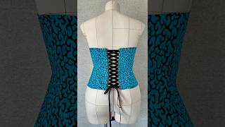 How to sew Bustier Loops with Rattail Satin Cord corset corsettutorial shorts [upl. by Oleusnoc248]