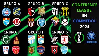 ¿COMO SERIA la CONFERENCE LEAGUE en CONMEBOL 2024 [upl. by Claudetta]