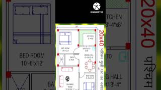 20x40 feet west face vastu home plan 20x40 feet makan ka naksha800sqft house design [upl. by Amitarp]