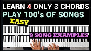 Learn Only 3 Easy Chords  Play Dozens of Popular Songs  Beginners [upl. by Gnel592]