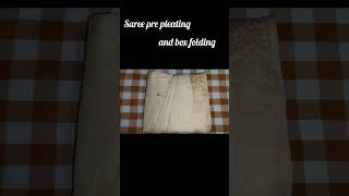 saree pre pleating shortsvideo [upl. by Kcirrej]