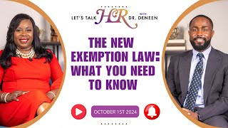 The New Exemption Law What You Need To Know  Guest  Malik Luckett Attorney Fisher Phillips [upl. by Yahsed]