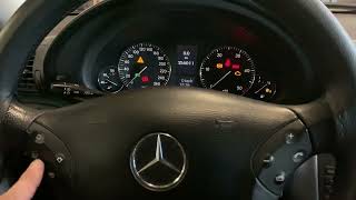 Mercedes C class W203  change menu language [upl. by Donnamarie]