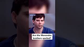 The Menendez Brothers about being spoiled 😳 menendezbrothers trending [upl. by Anerul]