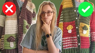 The RIGHT way to Crochet a Patchwork Cardigan Tutorial [upl. by Perlman]