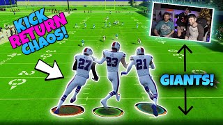 We Played KICK RETURN CHAOS With GIANTS BREAKING MADDEN [upl. by Rebmak]