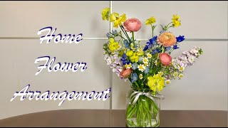 Ranunculus Japanese little Delphinium  Home Flower Arrangement  家居鮮花擺設 [upl. by Consuela]