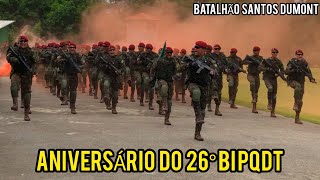 Cerimônia de Aniversário do 26º Batalhão de Infantaria Paraquedista  Batalhão Santos Dumont 🇧🇷 [upl. by Burkitt]