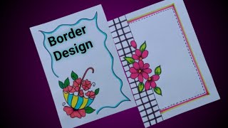 Border Design  Border Design For School Projects  Assignment Front Page Design  File Decoration [upl. by Lavern613]