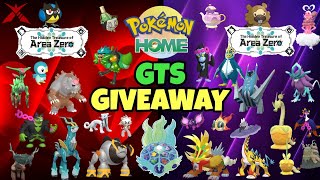 Pokemon HOME GTS GIVEAWAY amp Direct Trades Day 1 of trying to make HOME Mobile a thing [upl. by Chobot99]