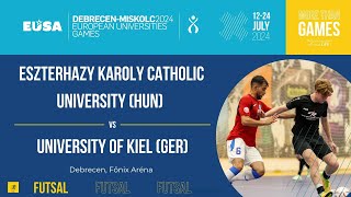 Futsal Men  Eszterhazy Karoly Catholic University HUN  University of Kiel GER [upl. by Inoue]