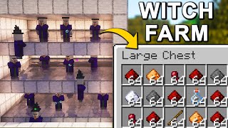 The BEST Witch Farm in Minecraft 121 Tutorial [upl. by Onitnatsnoc]