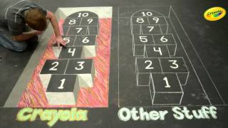 Crayola Sidewalk Chalk Create a 3D Hopscotch Pad [upl. by Nirmak]