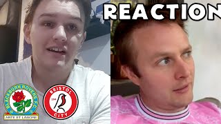 BLACKBURN ROVERS 3 BRISTOL CITY 0  FAN REACTION [upl. by Julee647]