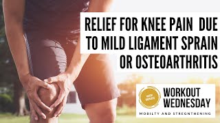 Alleviate Knee Pain Mild Knee Ligament SprainKnee Osteoarthritis with these Easy Exercises [upl. by Peacock]