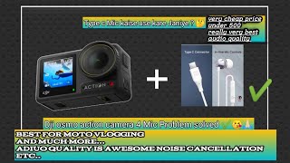 DJi Osmo Action 4 Mic Problem solved 😘  DJI Mic Issue Solved Wireless bluetooth mic  type C mic [upl. by Seilenna]