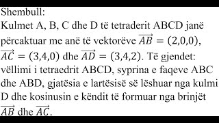 Detyra 27  Matematikë Prodhimi i përzier i tre vektorëve [upl. by Lenoj]