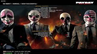 PAYDAY The Heist No Mercy speedrun 31s PB Glitch [upl. by Asenab]