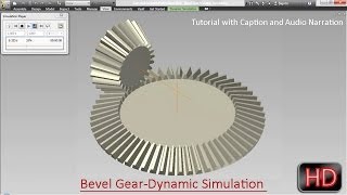 Bevel GearDynamic SimulationAutodesk Inventor with caption and audio narration [upl. by Keiko714]