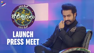 Jr NTR Evaru Meelo Koteeswarulu Launch Press Meet  Jr NTR  RRR NTR Latest Video  Telugu FilmNagar [upl. by Nollek]