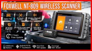 Foxwell 809BT Updated Wireless Bidirectional Automotive OBD2 Diagnostic Scanner Review amp Testing [upl. by Atenaz]