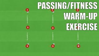 PassingFitness WarmUp Exercise  FootballSoccer [upl. by Yrag]