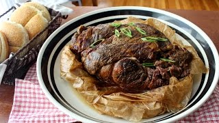 Paper Pork  Slow Roasted Pork Shoulder Cooked in Parchment  Pulled Pork Recipe [upl. by Einnhoj10]