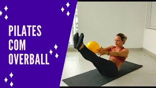 Mat Pilates com overball  bola pequena  40 minutos [upl. by Alleuqcaj]