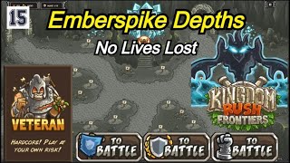 Kingdom Rush Frontiers  Emberspike Depths  Veteran   All Modes  Gameplay Walkthrough [upl. by Eittod828]