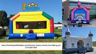 Bounce House Rentals Harrisburg PA  3 Monkeys Inflatables  7176507657 [upl. by Illoh]