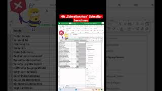 Mit „Schnellanalyse“ schneller berechnen in microsoft excel [upl. by Warfourd]