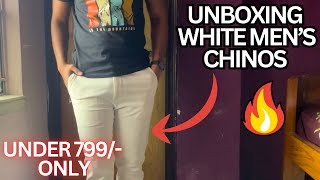 quotQuick Unboxing amp Review On Men’s White Chinos from Indian Garage Co  Myntra quot 🔥Under 799 [upl. by Lidaa80]