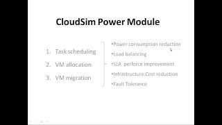 CloudSim Power Module Introduction [upl. by Vicki]