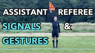 Football soccer Assistant Referee Signals amp Gestures Guide [upl. by Chernow505]