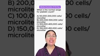 What is the normal range for platelet count📚 [upl. by Ayat]