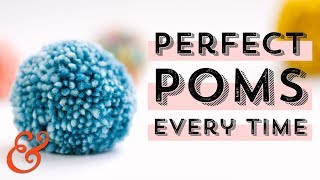 How to Make Mini Pom Poms With a Fork [upl. by Ettolrahc562]