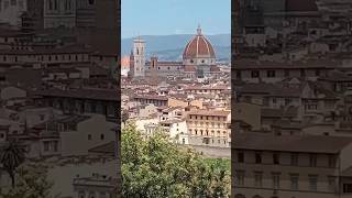 Florence city Italy Panoramic View from Piazzale Michelangelo travel australia europe [upl. by Iilek589]