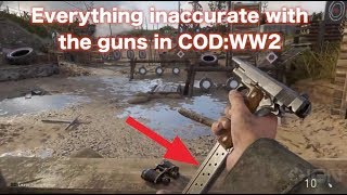 Everything I can find wrong with the guns of CODWW2 [upl. by Leorsiy954]