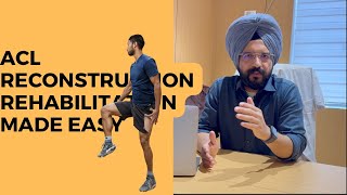 Postop ACL Rehabilitation Made EASY Dr Hakam Singh [upl. by Ellenaej]