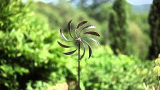 Metallic Twirler Kinetic Garden Stake Topper 47M273 from Evergreen Garden [upl. by Holzman]