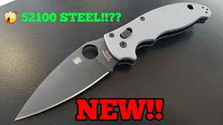 Spyderco Manix 2 52100 Steel  NEW Knifeworks Exclusive  Overview and discussion [upl. by Notsyrb340]