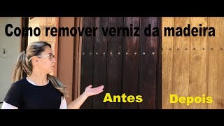 COMO REMOVER VERNIZ DA MADEIRA [upl. by Ayifa]