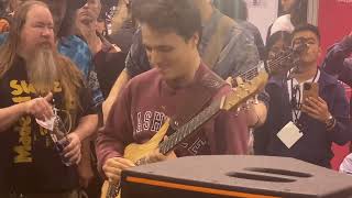 Matteo Mancuso NAMM 12724 Blues for John [upl. by Enilra]