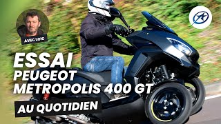 Peugeot Metropolis 400 GT  Essai [upl. by Hacker]