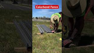 Building a colorbond fence diy fence homeimprovement construction work stihl [upl. by Carly]